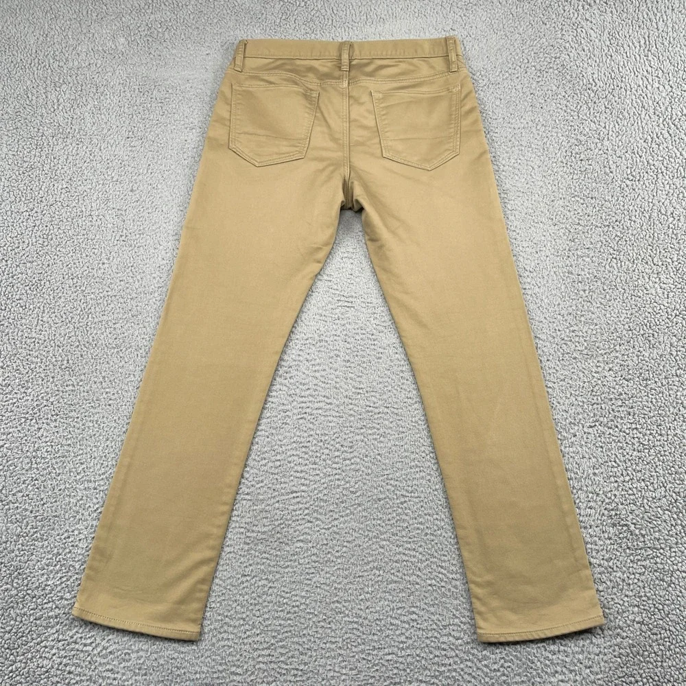 Banana Republic Travel Jean Mens 31x30 Tan Khaki Slim Fit Stretch Denim Pants